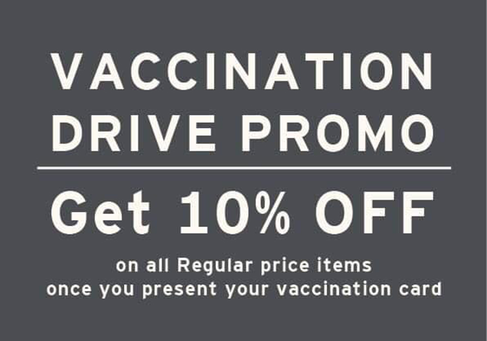 10% Off Vaccination Drive Promo at Levi's - Gaisano Malls